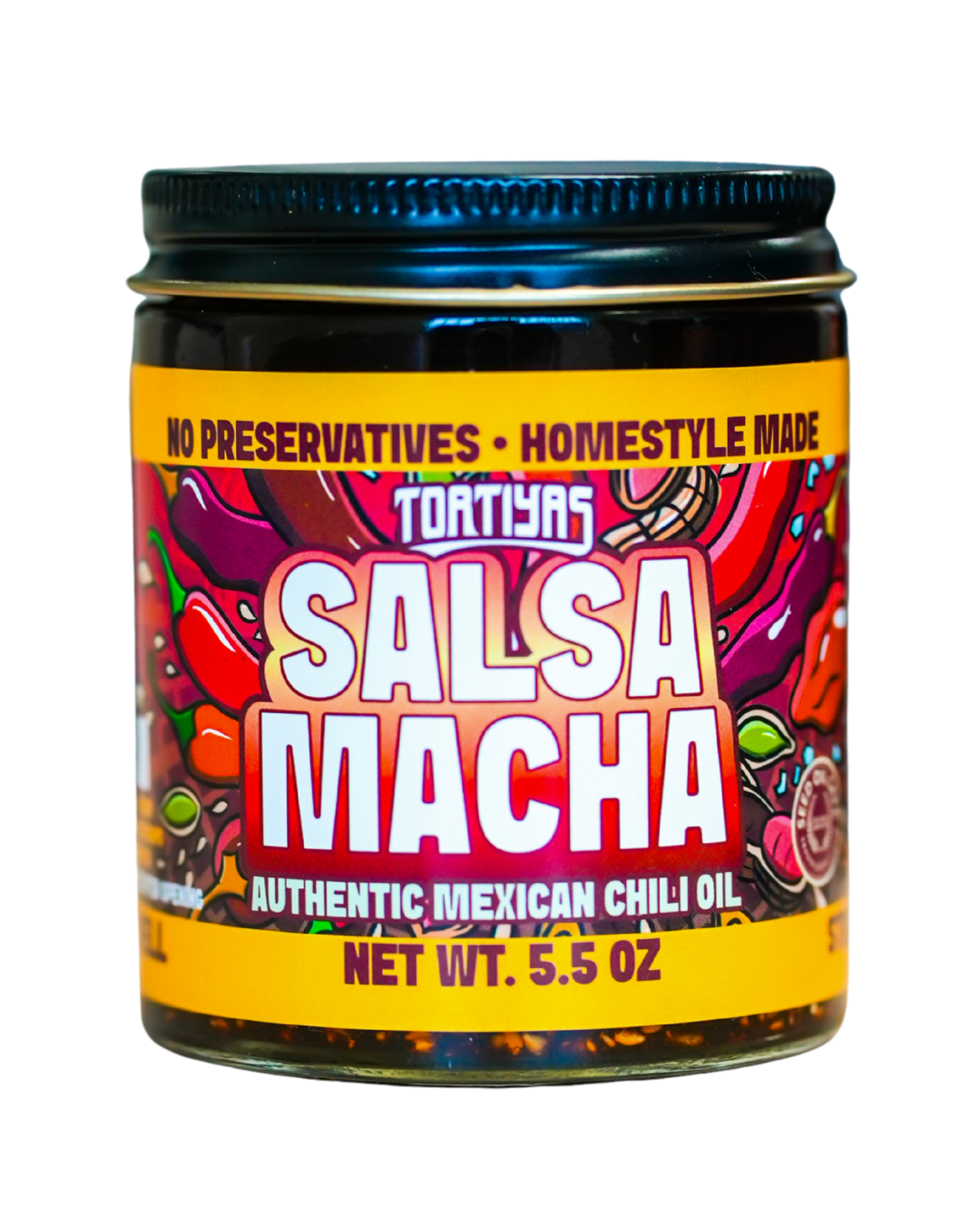 Tortiyas Salsa Macha 5.5oz jar