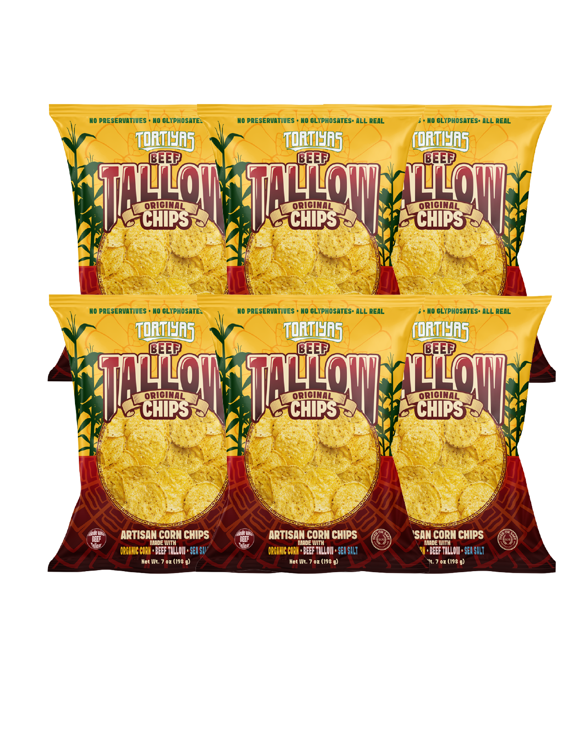 TORTIYAS Original Beef Tallow Corn Chips