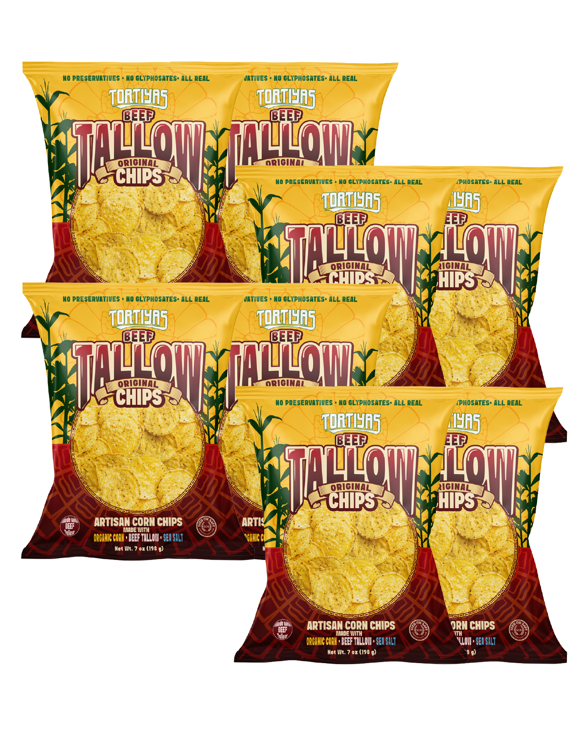 TORTIYAS Original Beef Tallow Corn Chips
