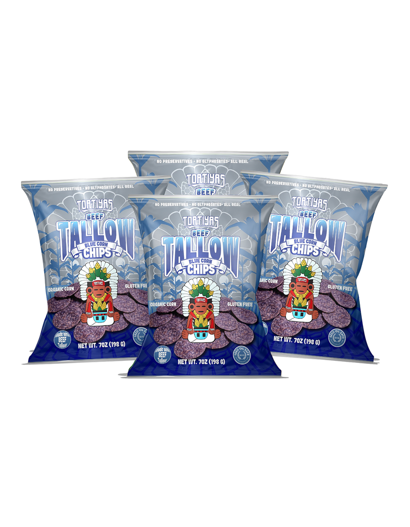4-Tortiyas Chips Blue Corn