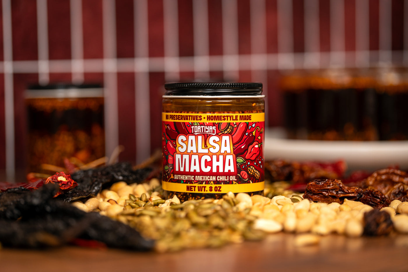 TORTIYAS Salsa Macha 5.5oz Jar