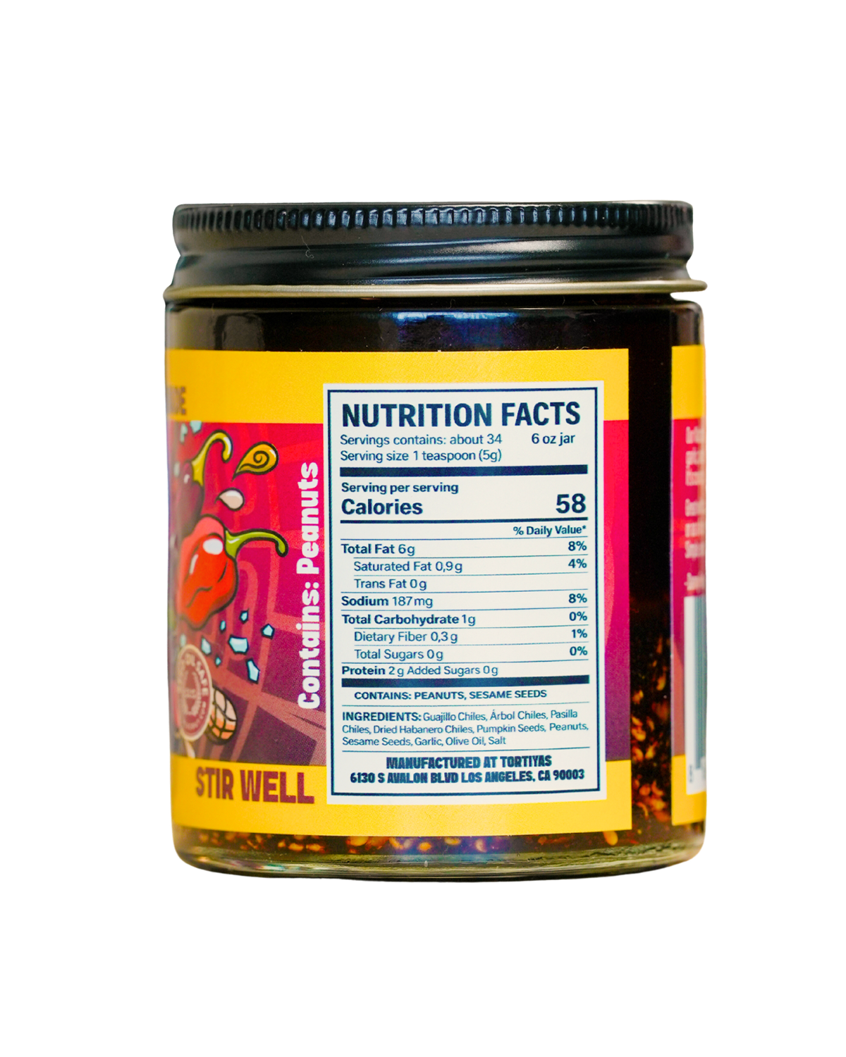 TORTIYAS Salsa Macha 5.5oz Jar